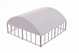 Шатер ангарного типа 10×10 м